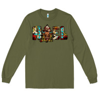 Army Green noel Long Sleeve Tee - JahusDesignShop