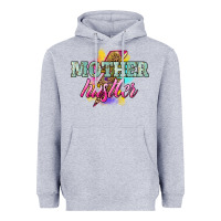 Heather Grey mother hustler lightning bolt Heavyweight Hoodie - NancyCooperArtShop