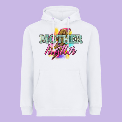 Mother Hustler Lightning Bolt Heavyweight Hoodie Designed By Nancycooperartshop