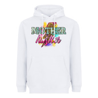 White mother hustler lightning bolt Heavyweight Hoodie - NancyCooperArtShop