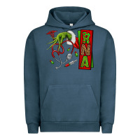 Pigment Midnight Navy Christmas Character Urban Hoodie - NancyCooperArtShop