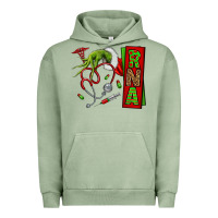 Pigment Oil Green Christmas Character Urban Hoodie - NancyCooperArtShop