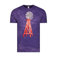 Cloud Purple windmill fa element Vintage Tee - FaDigitalArtStudio