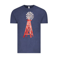 Vintage Denim windmill fa element Vintage Tee - FaDigitalArtStudio