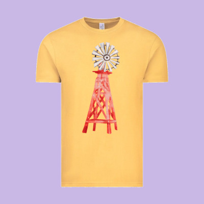 Windmill Fa Element Vintage Tee Designed By Fadigitalartstudio