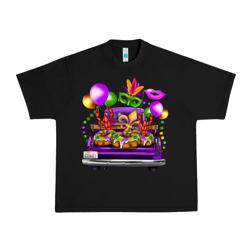 Mardi Gras Farm Truck Urban Heavy Tee by FaDigitalArtStudio | Teevron