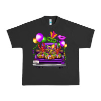 Pigment Black mardi gras farm truck Urban Heavy Tee - FaDigitalArtStudio