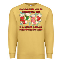 Antique Gold stockings were hung by chimney Premium Sweatshirt - MaliasSmallBusiness
