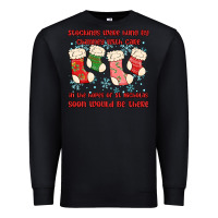 Black stockings were hung by chimney Premium Sweatshirt - MaliasSmallBusiness