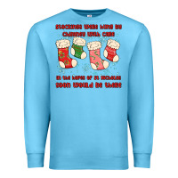 Ocean Blue stockings were hung by chimney Premium Sweatshirt - MaliasSmallBusiness