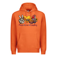 Carrot peace love country american texas flag boots Premium Hoodie - AdoDesignShop