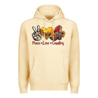 Pina Colada peace love country american texas flag boots Premium Hoodie - AdoDesignShop