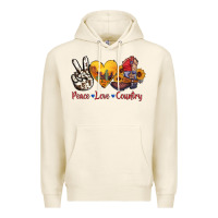Tofu peace love country american texas flag boots Premium Hoodie - AdoDesignShop