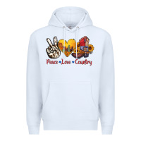 White peace love country american texas flag boots Premium Hoodie - AdoDesignShop