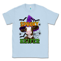 Dusty Blue Spooky heifer halloween Classic Tee - Artiststas