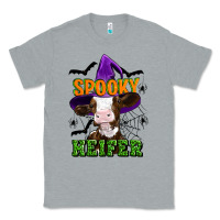 Heather Grey Spooky heifer halloween Classic Tee - Artiststas