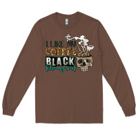Chestnut i like my coffee black like my soul Long Sleeve Tee - Jasminsmagicworld