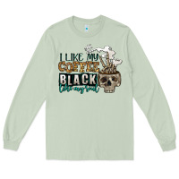 Matcha i like my coffee black like my soul Long Sleeve Tee - Jasminsmagicworld