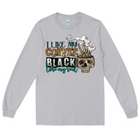 Moon Dust i like my coffee black like my soul Long Sleeve Tee - Jasminsmagicworld