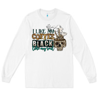 White i like my coffee black like my soul Long Sleeve Tee - Jasminsmagicworld