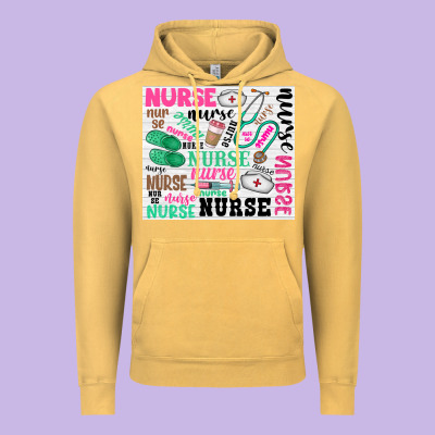 Nurse Vintage Hoodie Designed By Zillion Design Studio