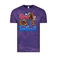 Cloud Purple live love american football Vintage Tee - HRA Design Shop