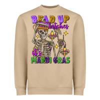 Mushroom bead up bitches it's mardi gras skeleton Heavyweight Sweatshirt - FaDigitalArtStudio