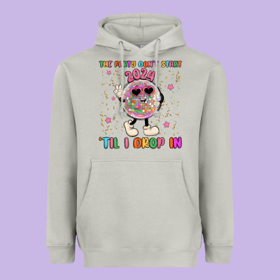 The Party Don T Start Til I Drop In Heavyweight Hoodie Designed By Maliassmallbusiness