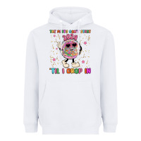 White the party don t start til i drop in Heavyweight Hoodie - MaliasSmallBusiness