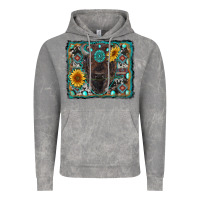 Cloud Rock american bison wıth sunflower and gemstone Vintage Hoodie - RanaPortraitStore