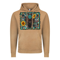 Vintage Camel american bison wıth sunflower and gemstone Vintage Hoodie - RanaPortraitStore