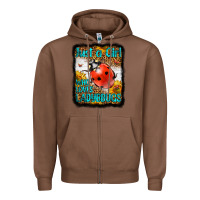 Chestnut Western Just A Girl Who Loves Ladybug Zipper Hoodie - LillyAllenDesigns