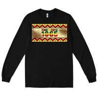 Black juneteenth 1865 leopard licence plate template Long Sleeve Tee - Artiststas