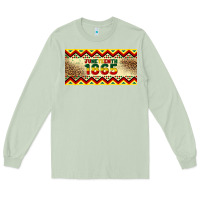 Matcha juneteenth 1865 leopard licence plate template Long Sleeve Tee - Artiststas