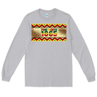 Moon Dust juneteenth 1865 leopard licence plate template Long Sleeve Tee - Artiststas