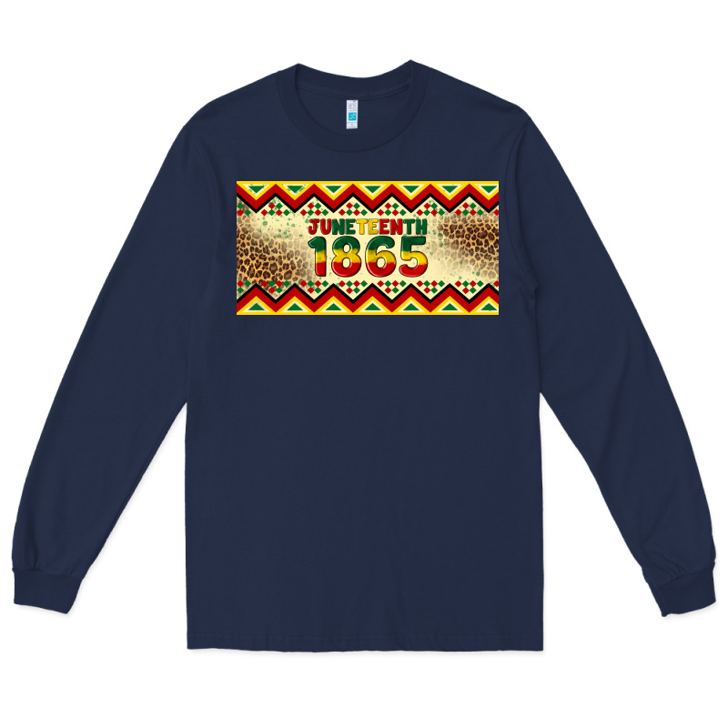 Juneteenth 1865 Leopard Licence Plate Template Long Sleeve Tee by Artiststas | Teevron