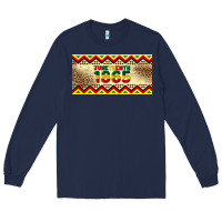 Navy juneteenth 1865 leopard licence plate template Long Sleeve Tee - Artiststas