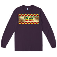 Plum juneteenth 1865 leopard licence plate template Long Sleeve Tee - Artiststas