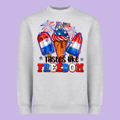 4th Of July Ice Creams Tastes Like Freedom Heavyweight Sweatshirt Designed By Neo Western