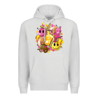 Dove Grey retro softball Premium Hoodie - Artiststas