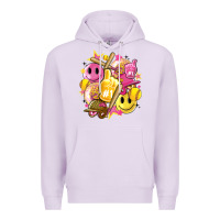 Lilac retro softball Premium Hoodie - Artiststas