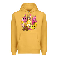 Mustard retro softball Premium Hoodie - Artiststas