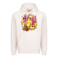 Pale Pink retro softball Premium Hoodie - Artiststas