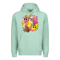 Seafoam retro softball Premium Hoodie - Artiststas