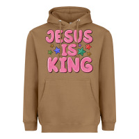 Toasted Coconut jesus is king Heavyweight Hoodie - MaliasSmallBusiness