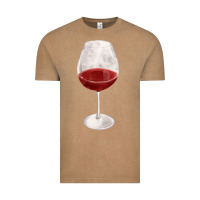Vintage Coffee wine glass fa element Vintage Tee - FaDigitalArtStudio