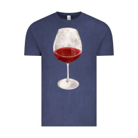 Vintage Denim wine glass fa element Vintage Tee - FaDigitalArtStudio