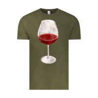 Vintage Olive wine glass fa element Vintage Tee - FaDigitalArtStudio