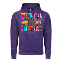 Cloud Purple teach love inspire Vintage Hoodie - Zillion Design Studio
