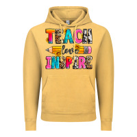 Vintage Mustard teach love inspire Vintage Hoodie - Zillion Design Studio